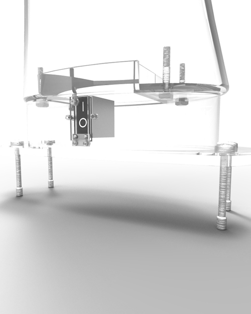Standing indicator base clear view render