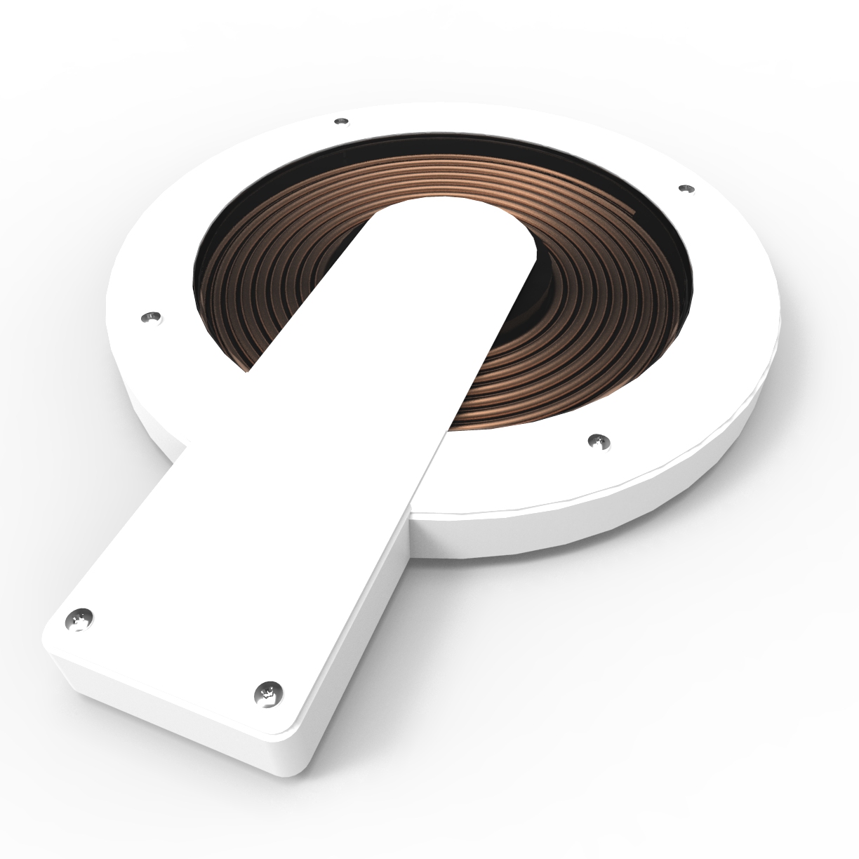 Ground charger top view render