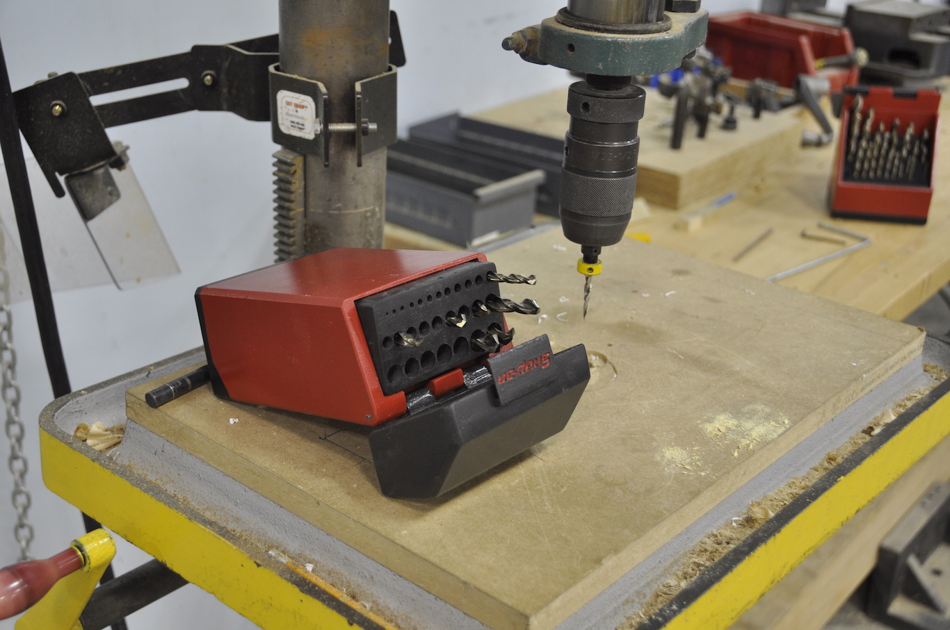 Drill bit case in context