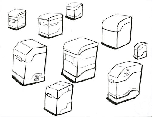 Drill bit case sketches