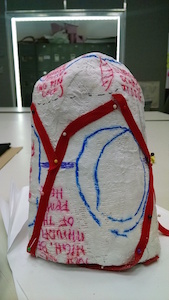 Zone map on plaster